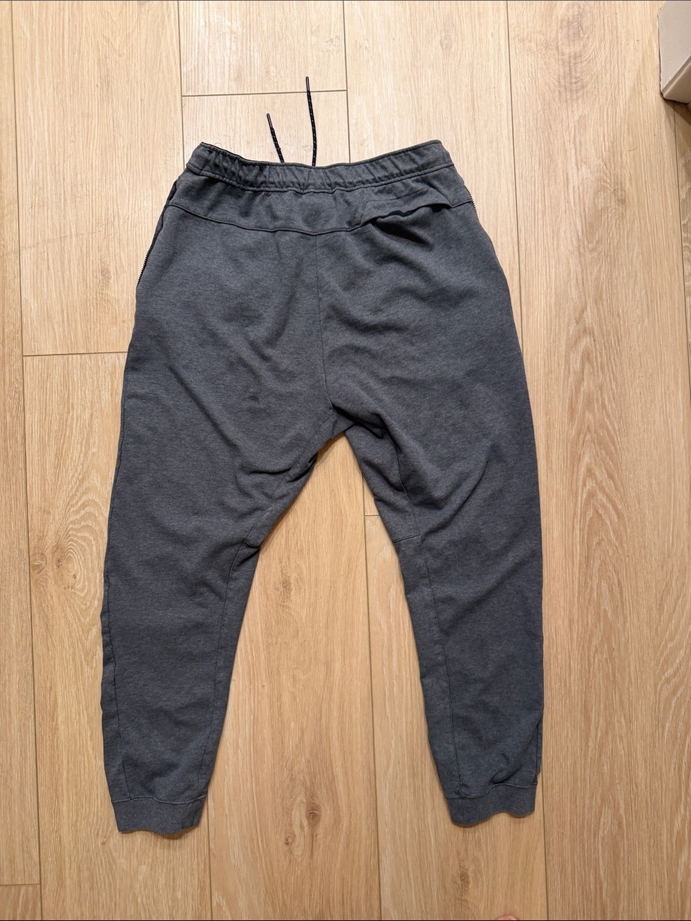 Nike Men's Charcoal Gray Joggers with White Swoosh - Picture 4 of 4